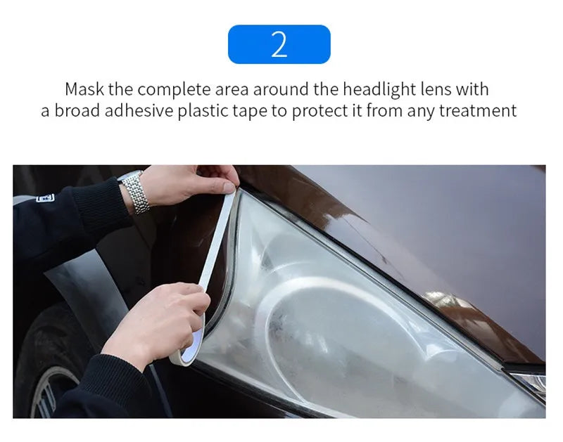 800ML Headlight Restoration Fluid – Professional Headlight Polishing &amp; Renewal Solution