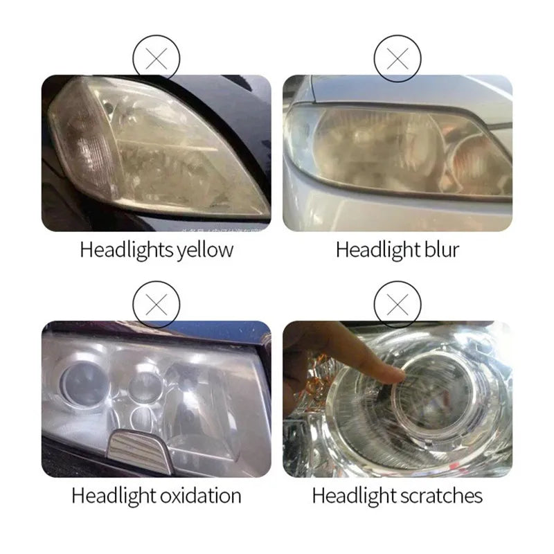 800ML Headlight Restoration Fluid – Professional Headlight Polishing &amp; Renewal Solution