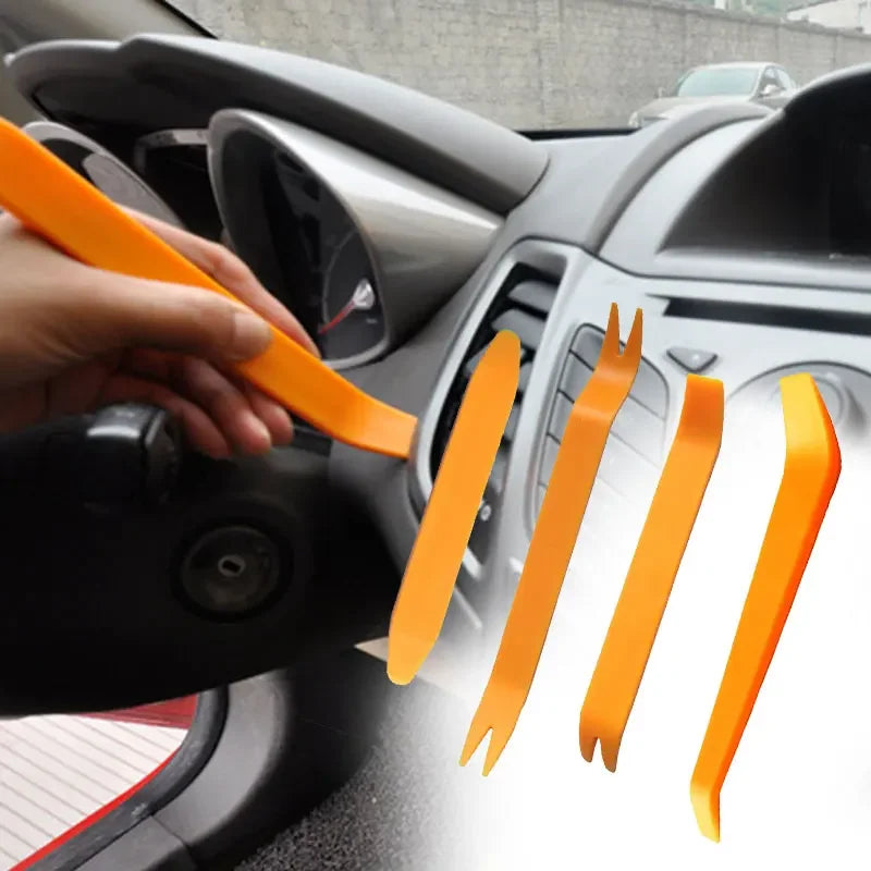 4-Piece Automotive Trim & Panel Removal Tool Kit – Interior Pry Tool Set