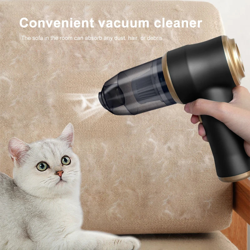 High Power 2-in-1 Car Blower Vacuum | Portable Cordless Auto & Home Cleaning Tool