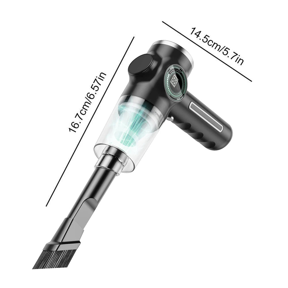 Wireless Handheld Car Vacuum Cleaner – High Power 120W Portable Air Duster & Vacuum
