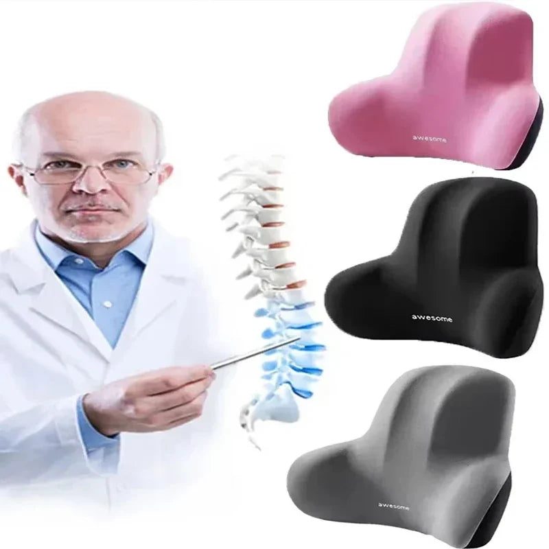 Memory Foam Car Headrest & Lumbar Support Set – Ergonomic Neck & Back Cushion