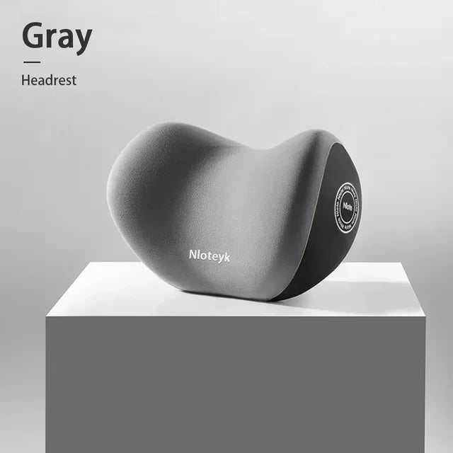Memory Foam Car Headrest & Lumbar Support Set – Ergonomic Neck & Back Cushion