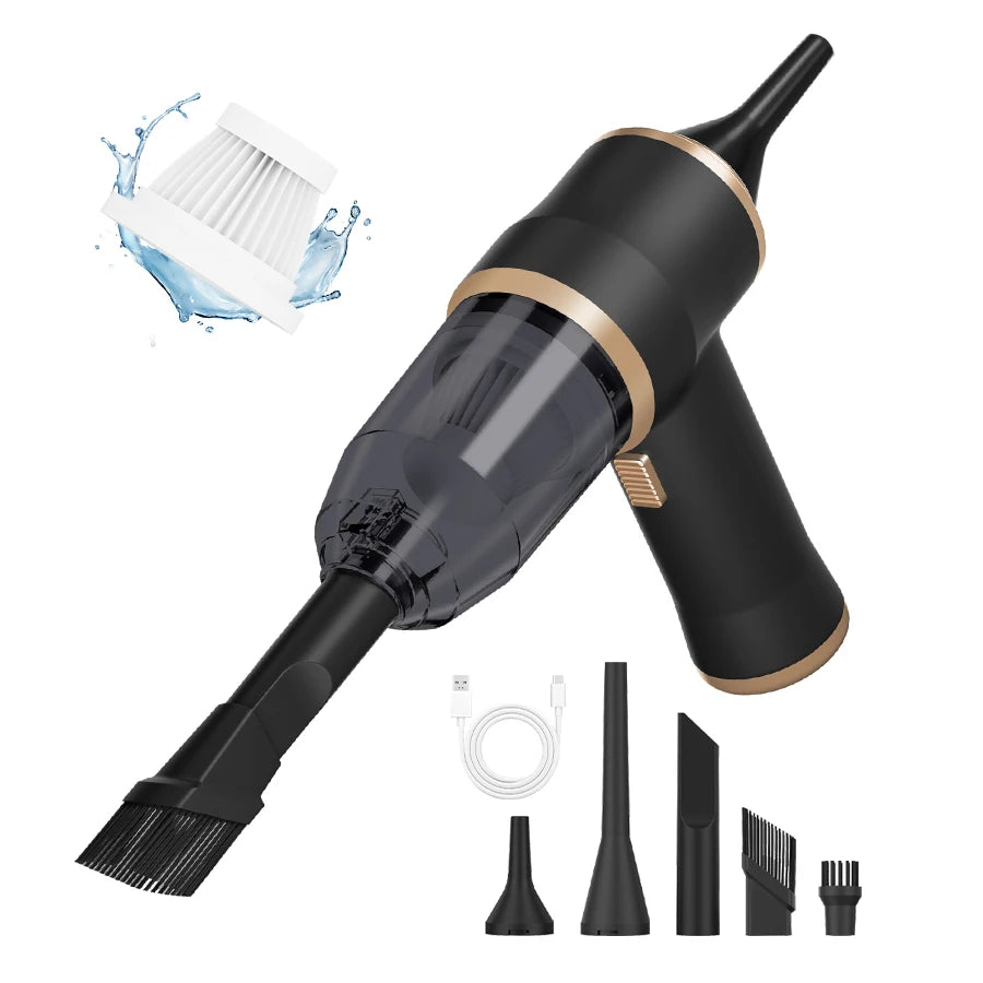 High Power 2-in-1 Car Blower Vacuum | Portable Cordless Auto & Home Cleaning Tool