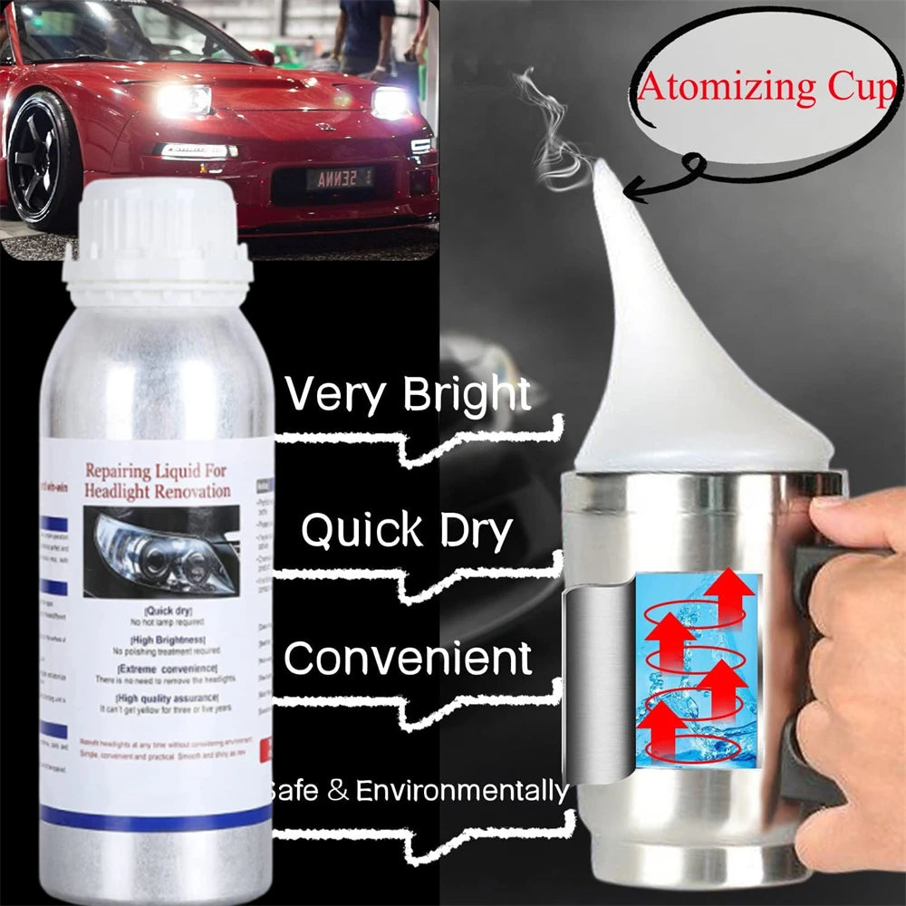Professional Headlight Restoration Kit – 300ml Headlight Polishing & Renewal System