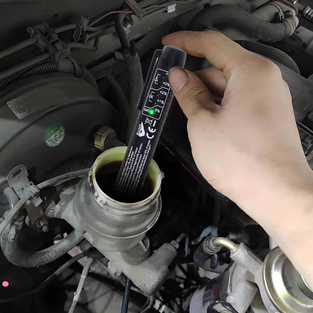 Digital Brake Fluid Tester – 5 LED Brake Fluid Quality Testing Tool