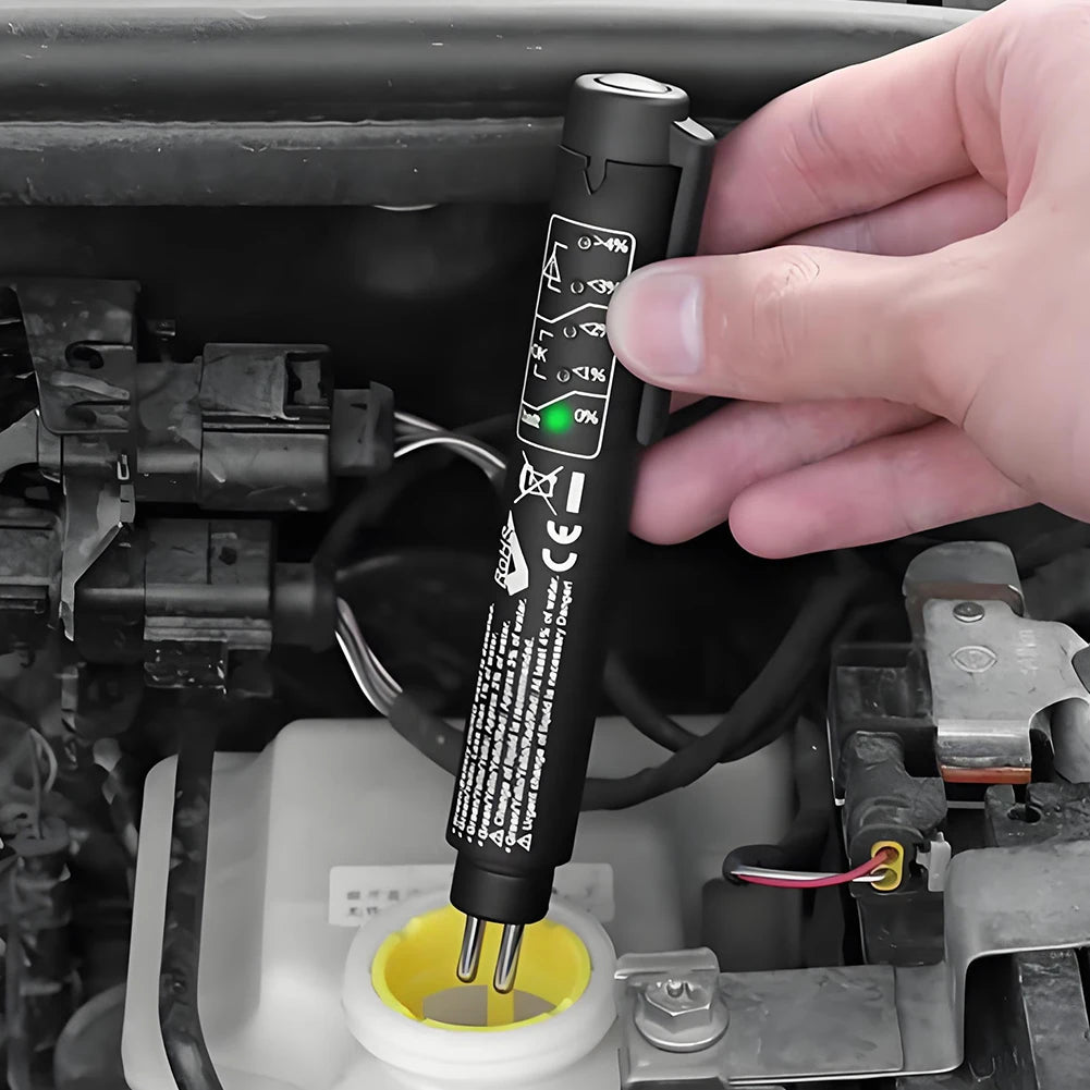 Digital Brake Fluid Tester – 5 LED Brake Fluid Quality Testing Tool