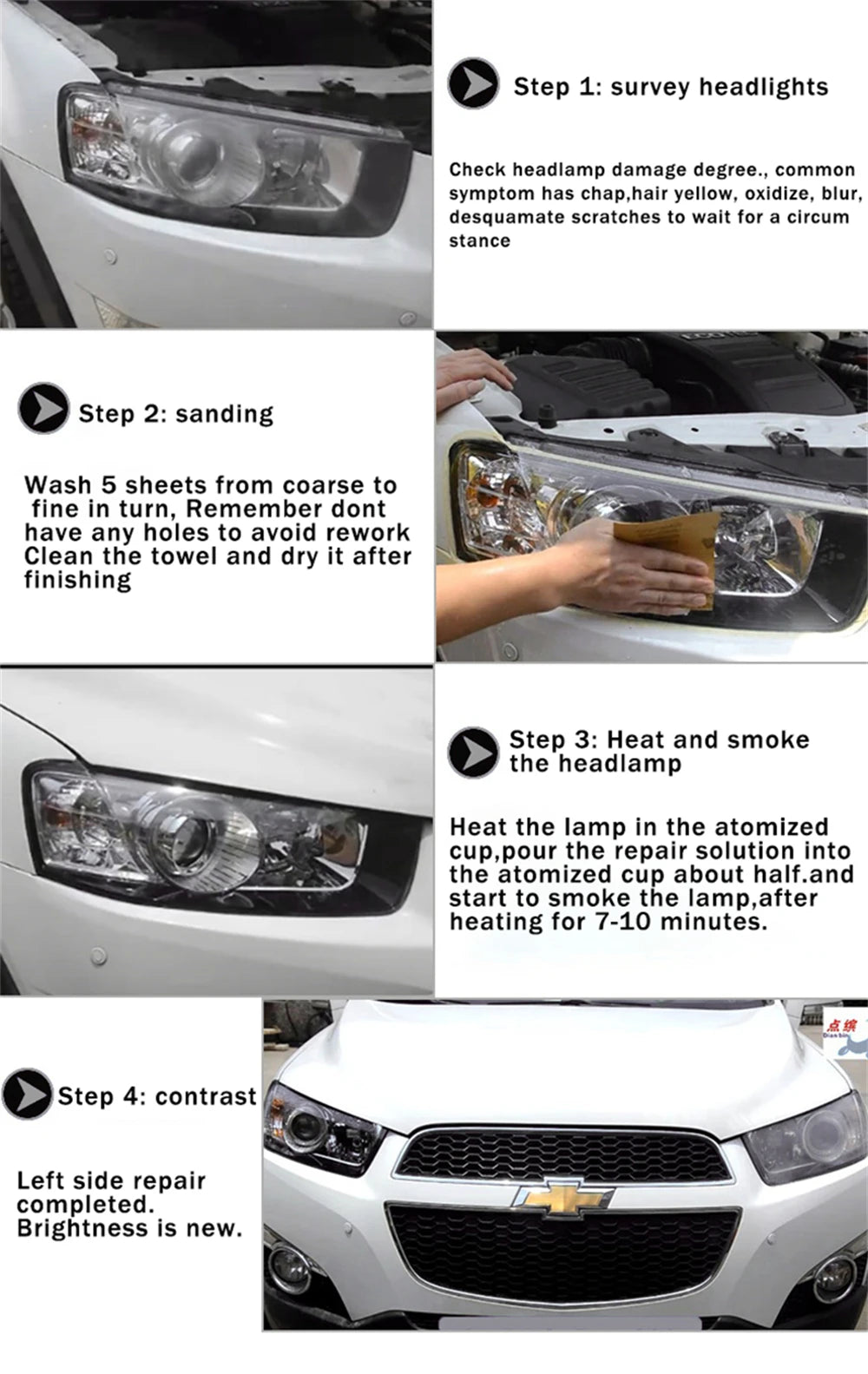 Professional Headlight Restoration Kit – 300ml Headlight Polishing & Renewal System