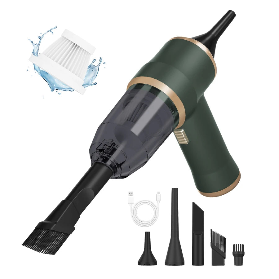 High Power 2-in-1 Car Blower Vacuum | Portable Cordless Auto & Home Cleaning Tool