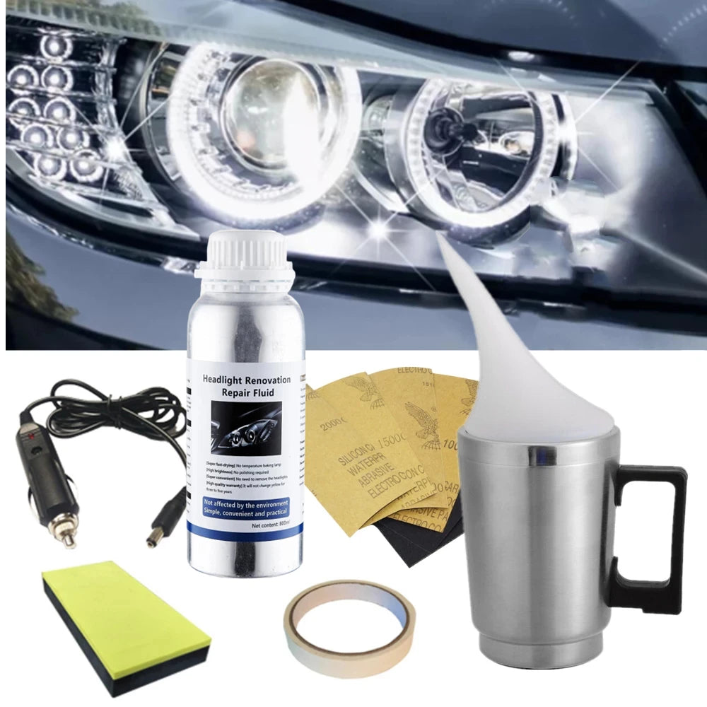 Professional Headlight Restoration Kit – 300ml Headlight Polishing & Renewal System